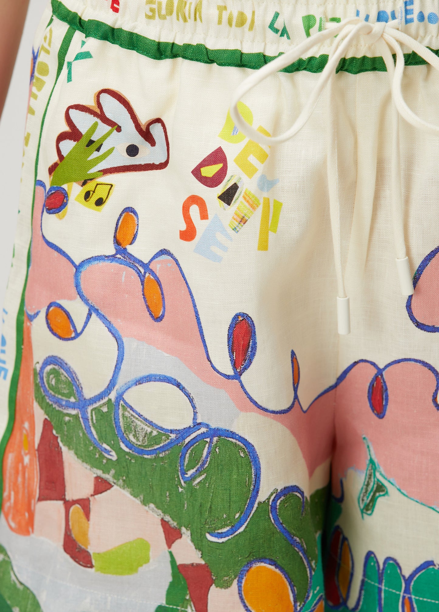 Gelatina Art Set – Renkli Oversize Gömlek & Şort Takımı