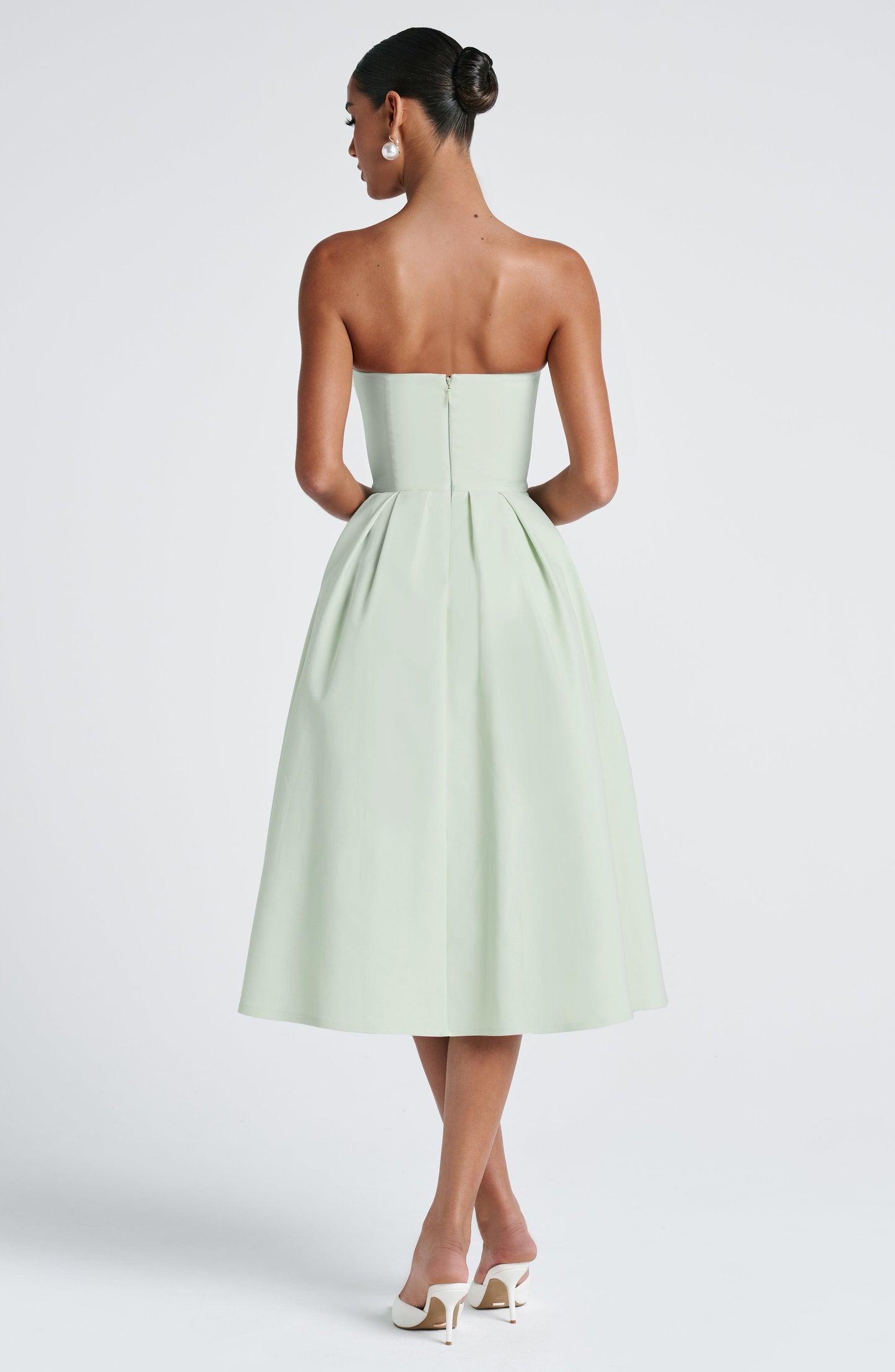 Edith Straplez Midi Elbise