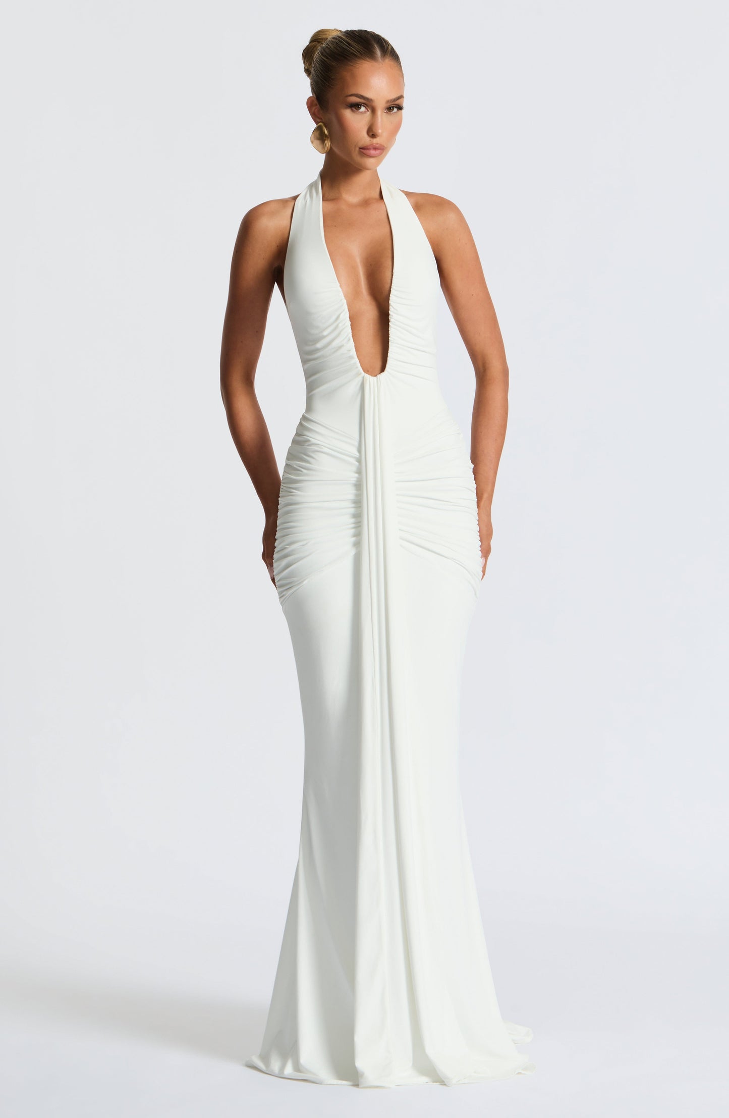 Rosetta Maxi Elbise – Beyaz