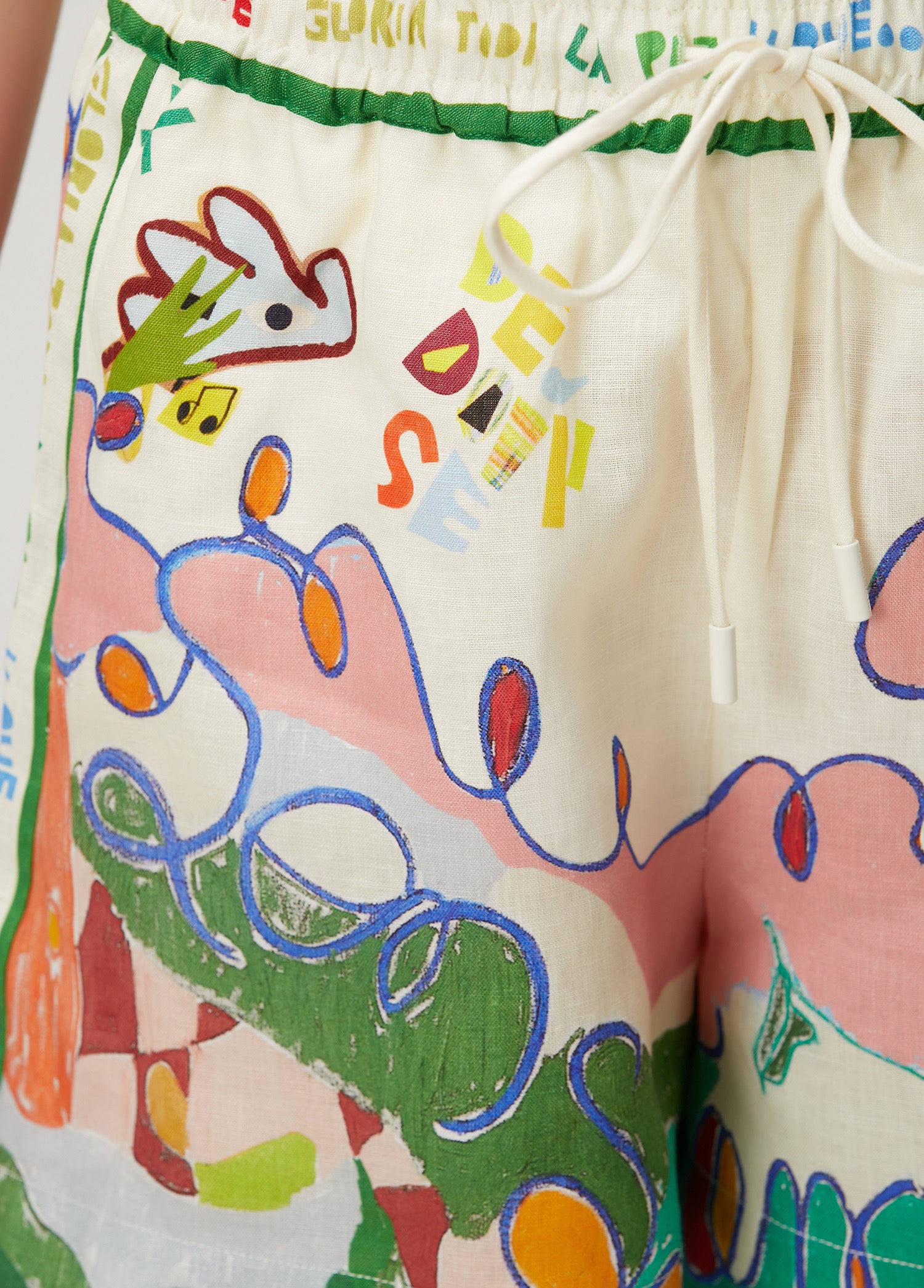 Gelatina Art Set – Renkli Oversize Gömlek & Şort Takımı