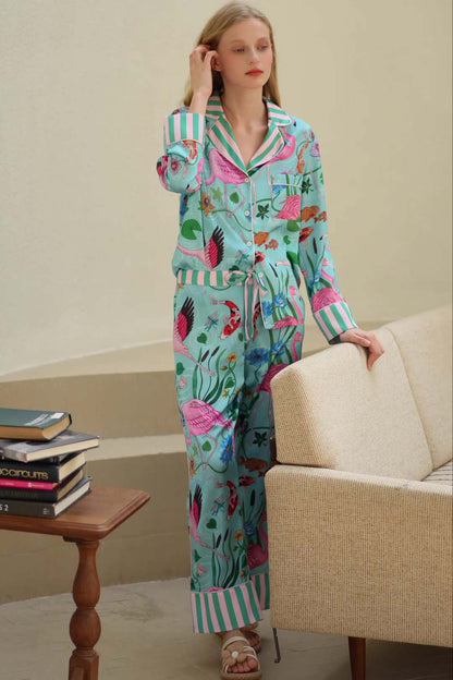 Flamingo Desenli Pijama Takımı