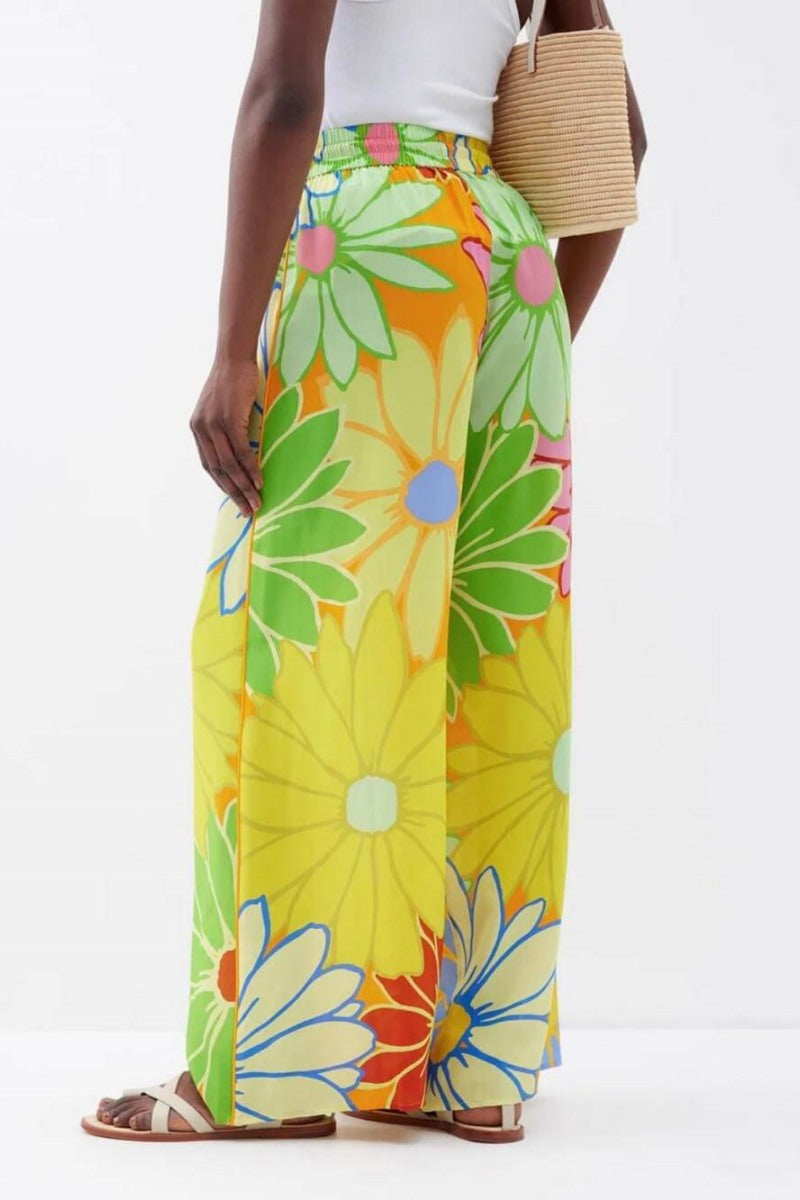 Flower Pop Renkli Gömlek &amp; Pantolon Takım