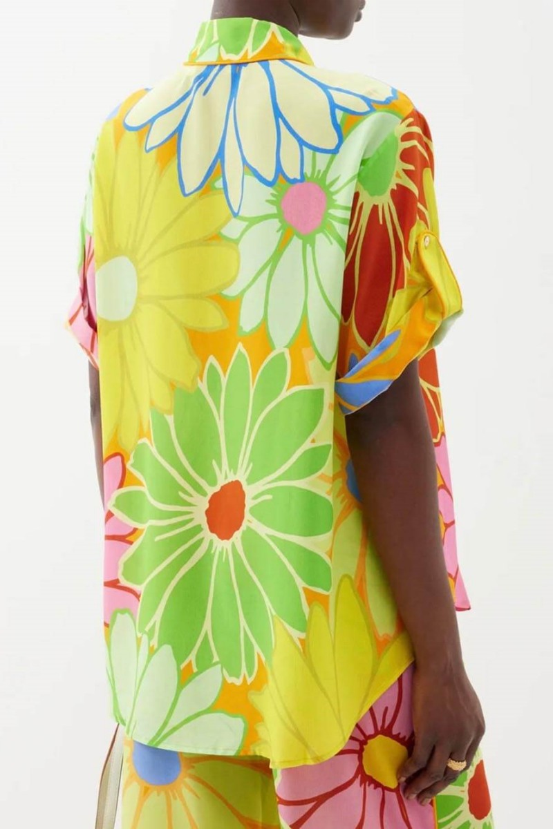 Flower Pop Renkli Gömlek &amp; Pantolon Takım