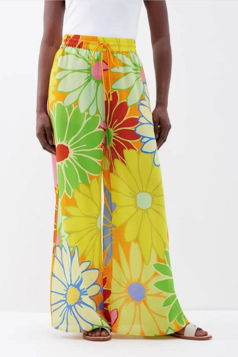 Flower Pop Renkli Gömlek &amp; Pantolon Takım