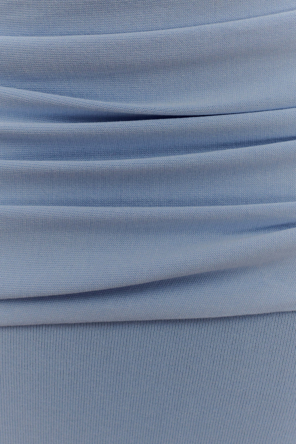 Skyline Drapeli Maxi Etek – Buz Mavi