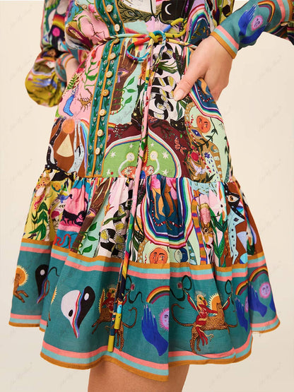 Evergreen Mini Elbise