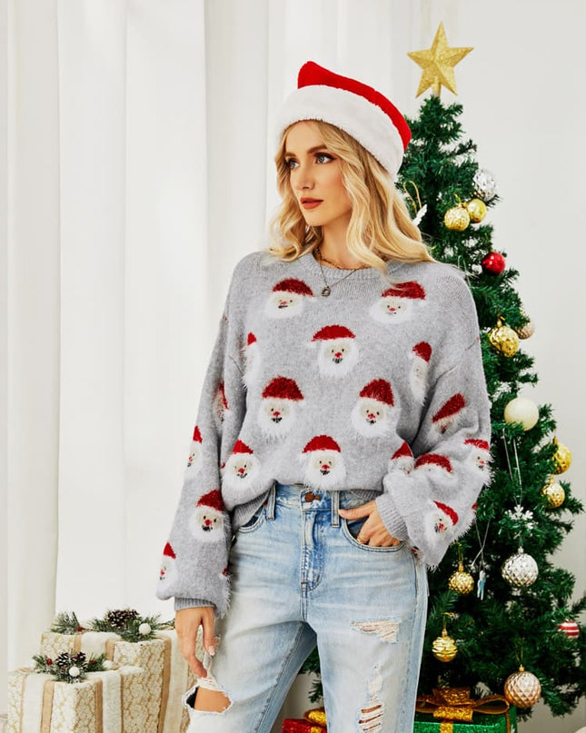 Noel Baba Örgü Kazak