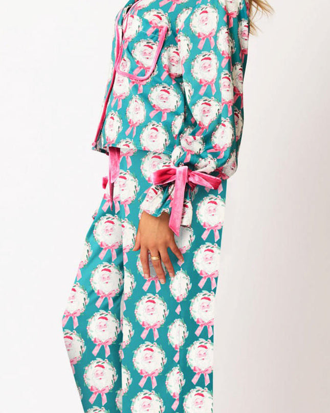 Noel Baba Baskılı Pijama Takımı