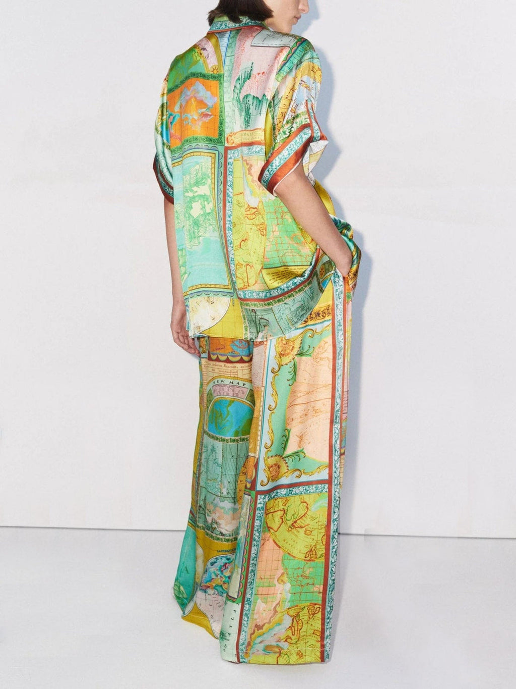 Voyagera Harita Desenli Gömlek