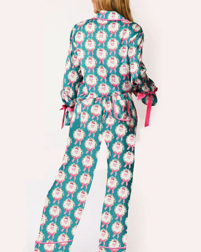 Noel Baba Baskılı Pijama Takımı