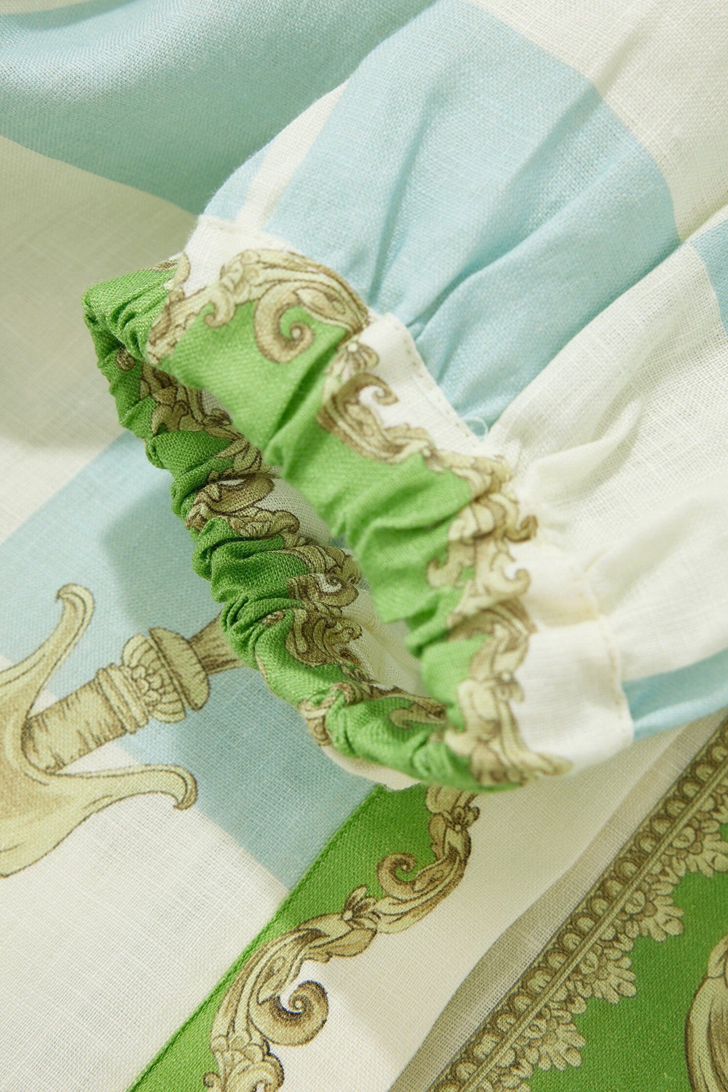 Chessé Satranç Desenli Kuşaklı Elbise