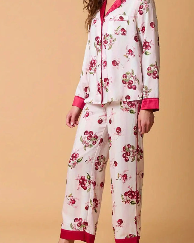 Noel Festivali Çizgili Pijama Takımı