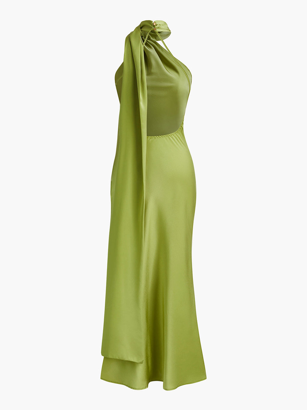 Yeşilin Ritüeli – Halter Yaka Maxi Elbise