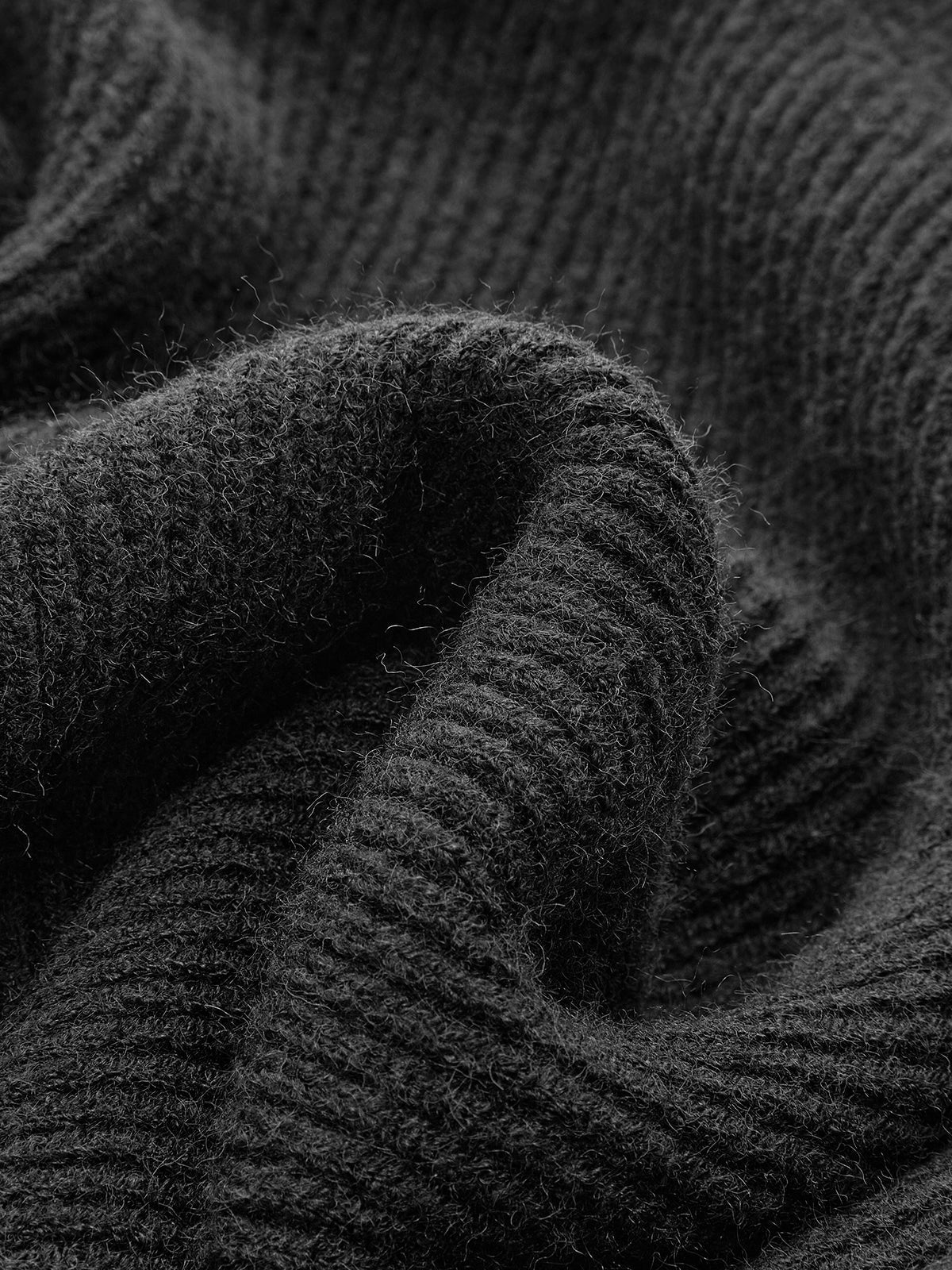Turtleneck Yivli Sıcak Kazak