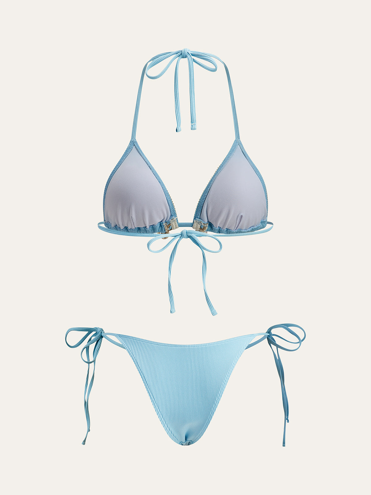 Kabuk Charm Trim Bağcıklı Bikini Takımı