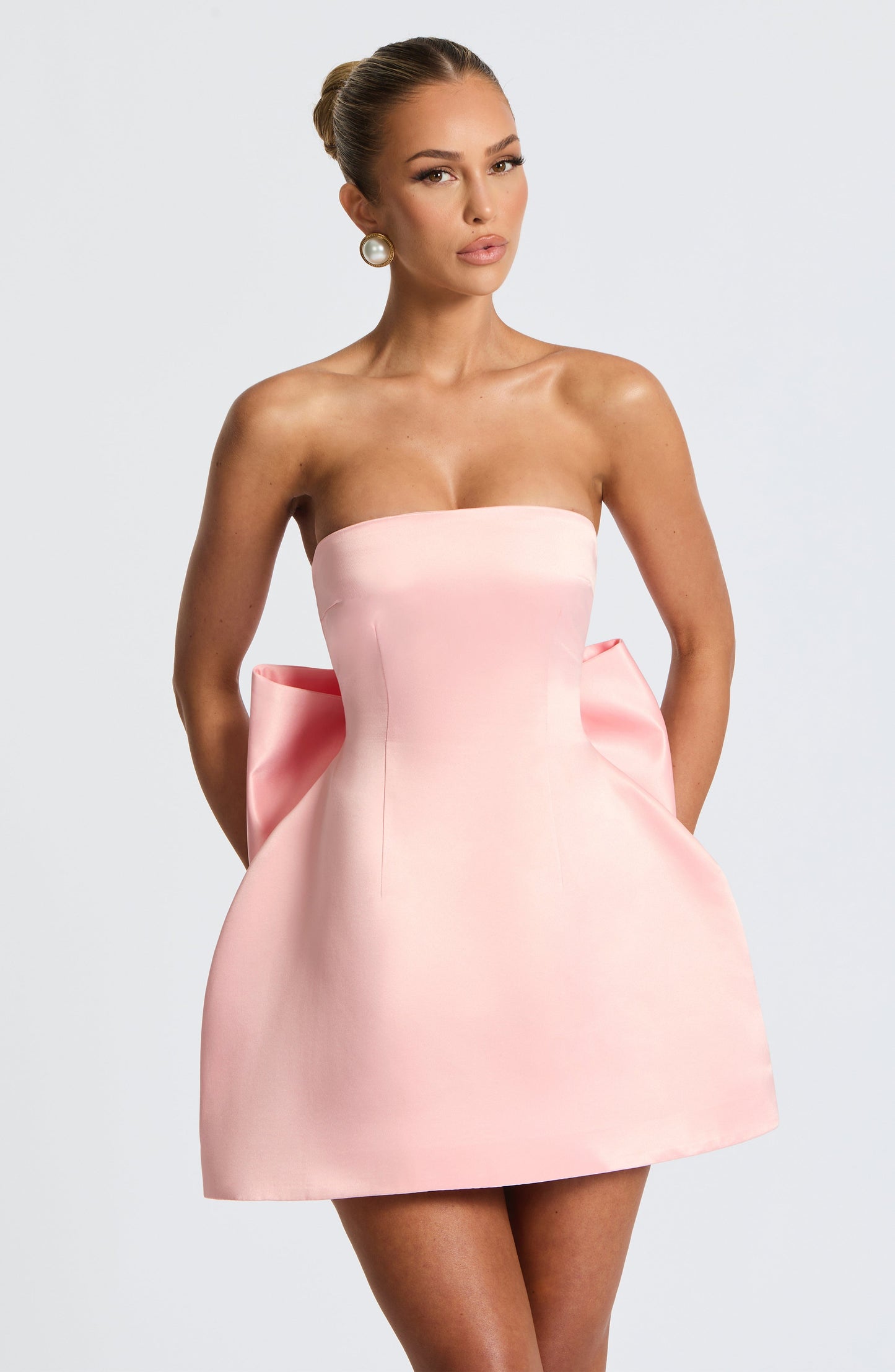 Abbey Mini Elbise – Blush