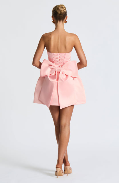 Abbey Mini Elbise – Blush