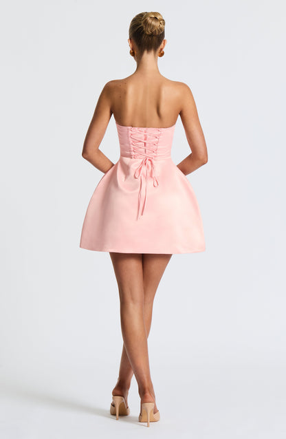 Abbey Mini Elbise – Blush