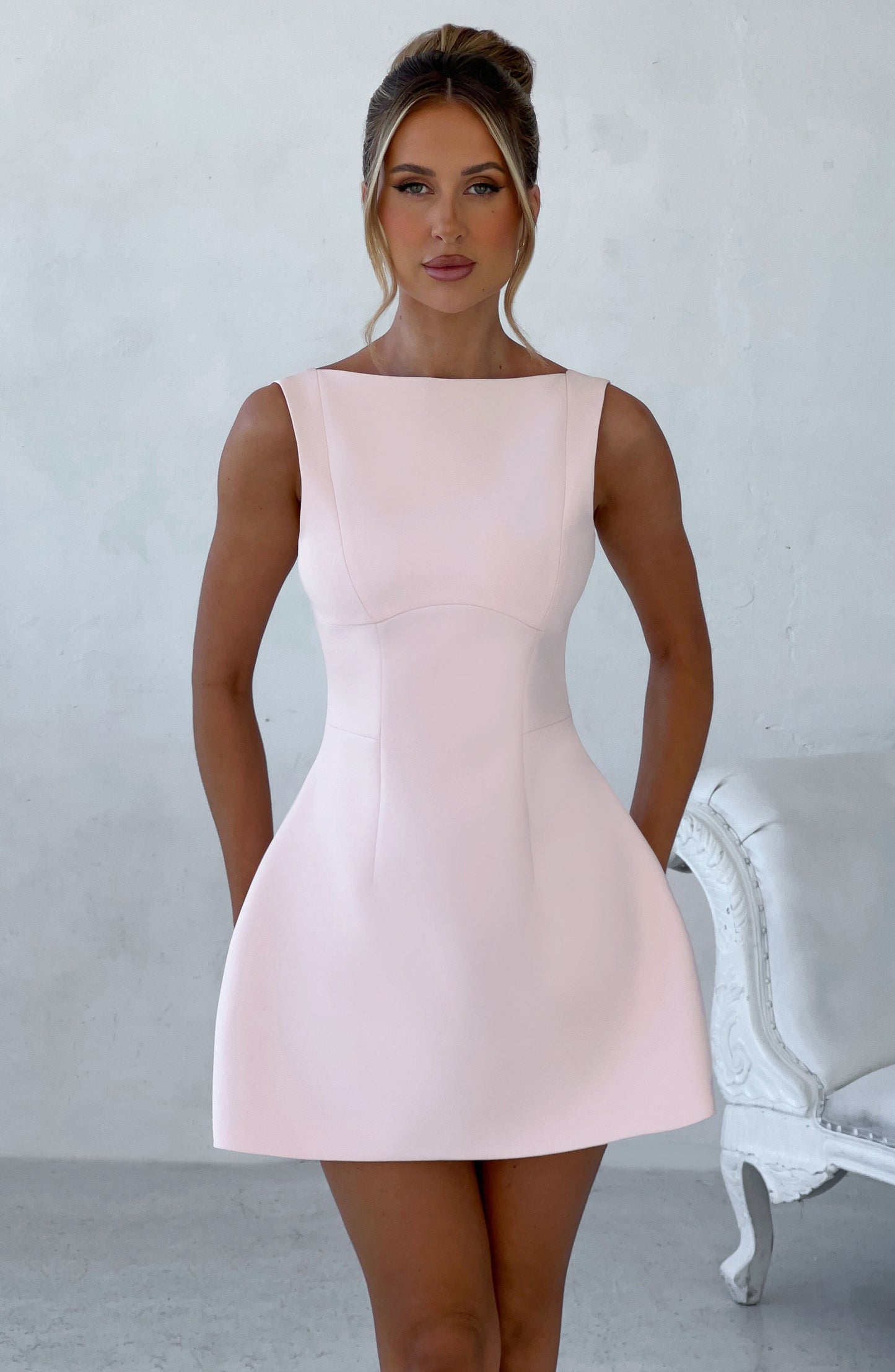Alana Mini Elbise – Blush