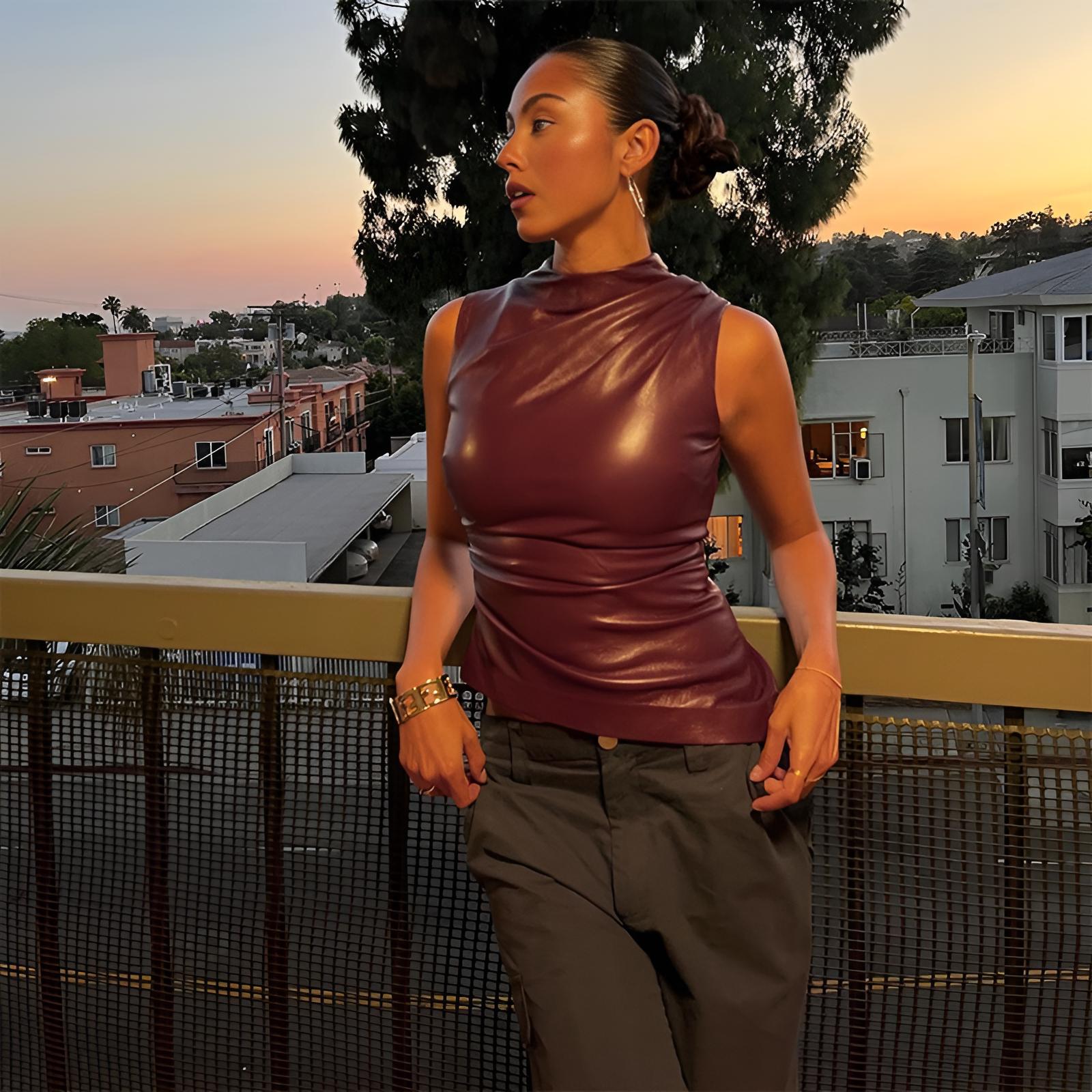 Ardena Deri Görünümlü Bluz