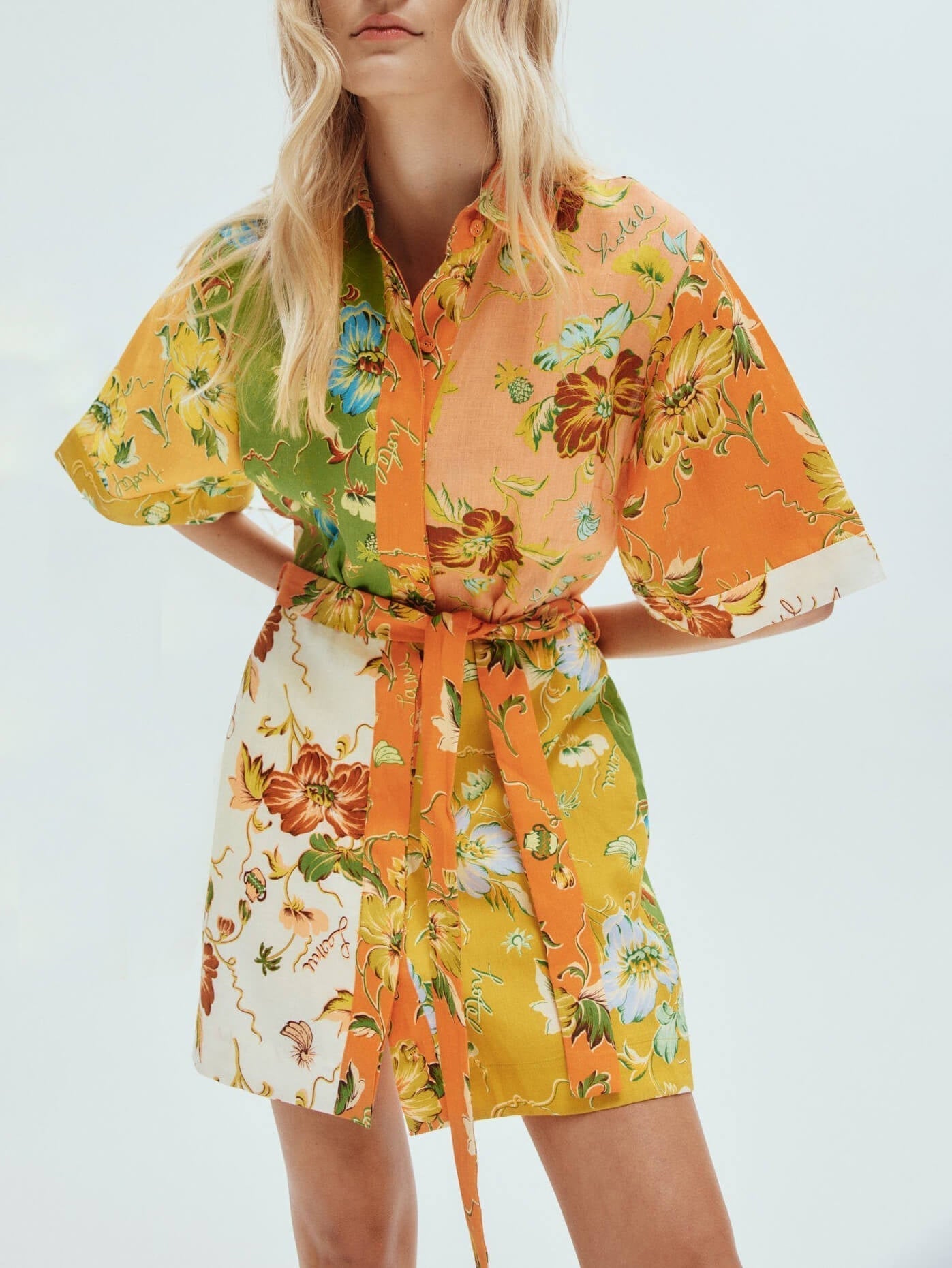 Çiçek Dansı Mini Elbise