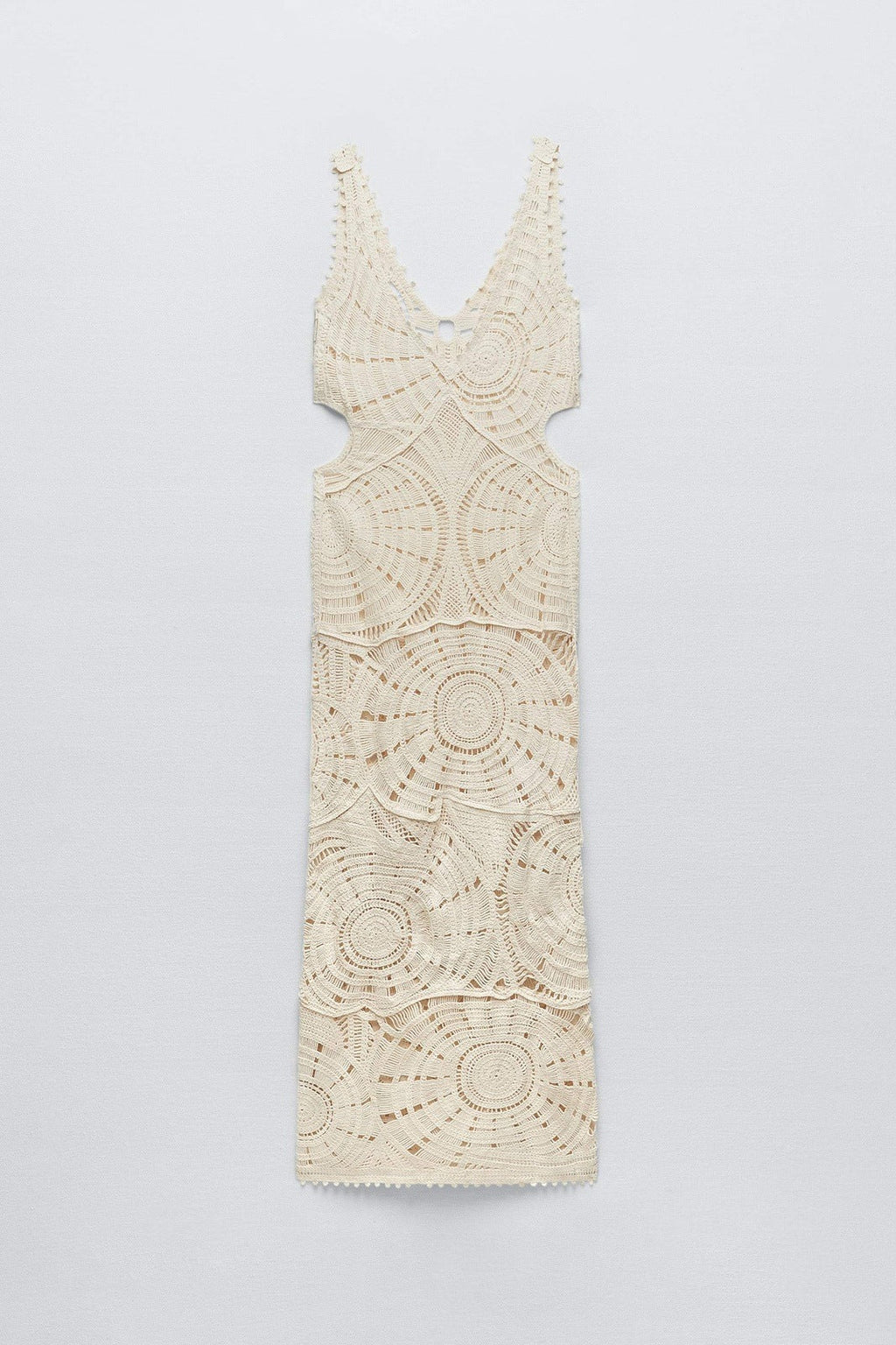 Ethel Cut-out Tığ İşi Uzun Elbise