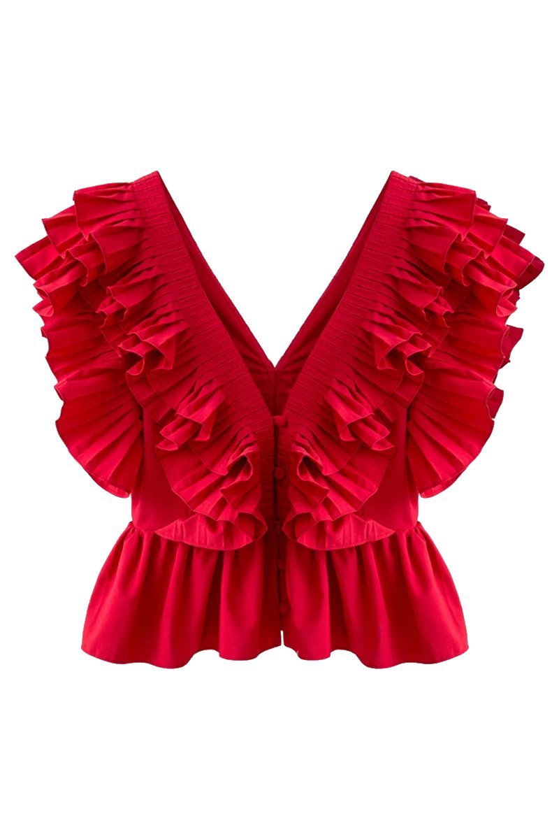 Helen Ruffle V Yaka Bluz