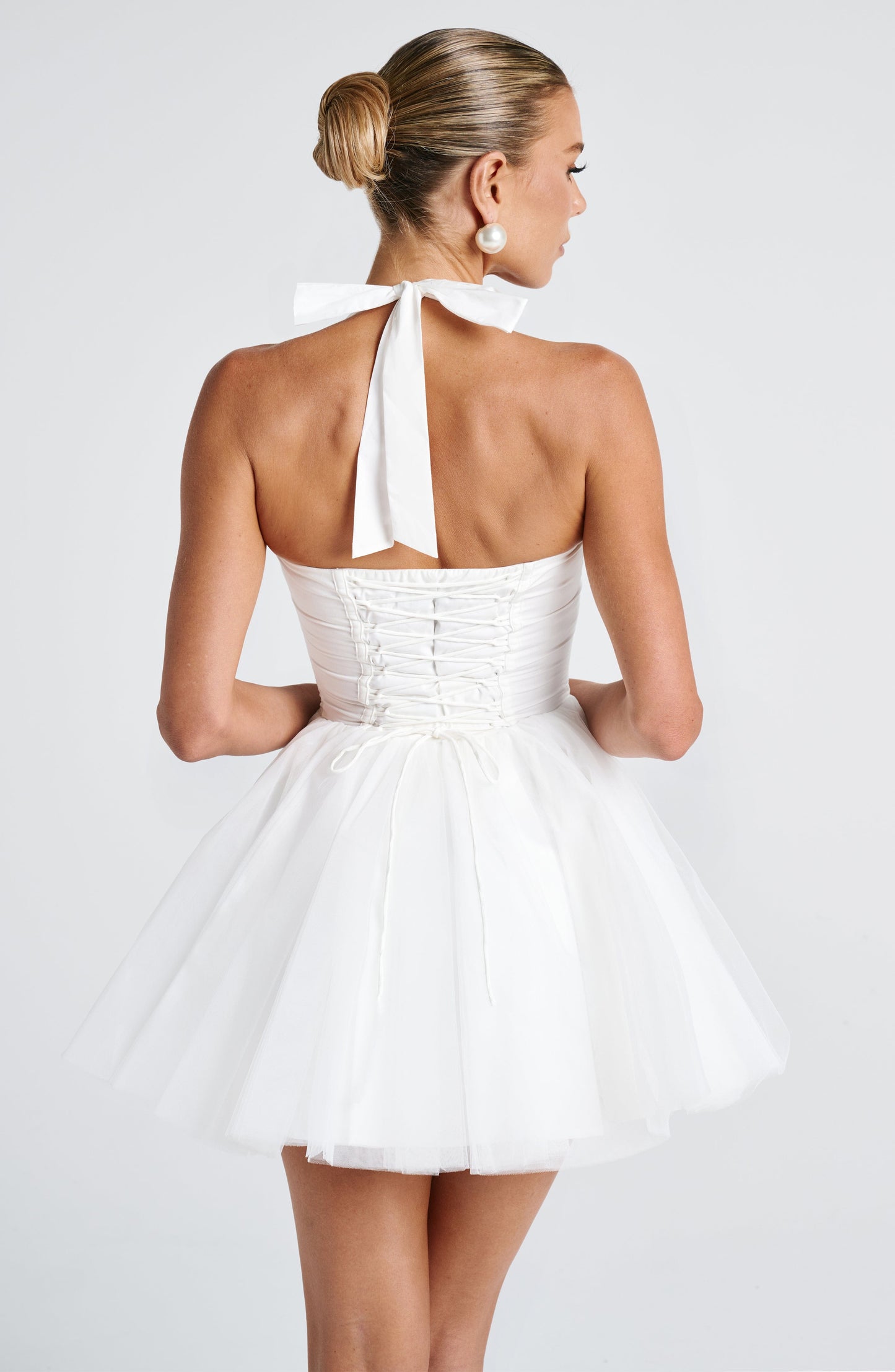 Keely Corset Mini Dress – Ivory
