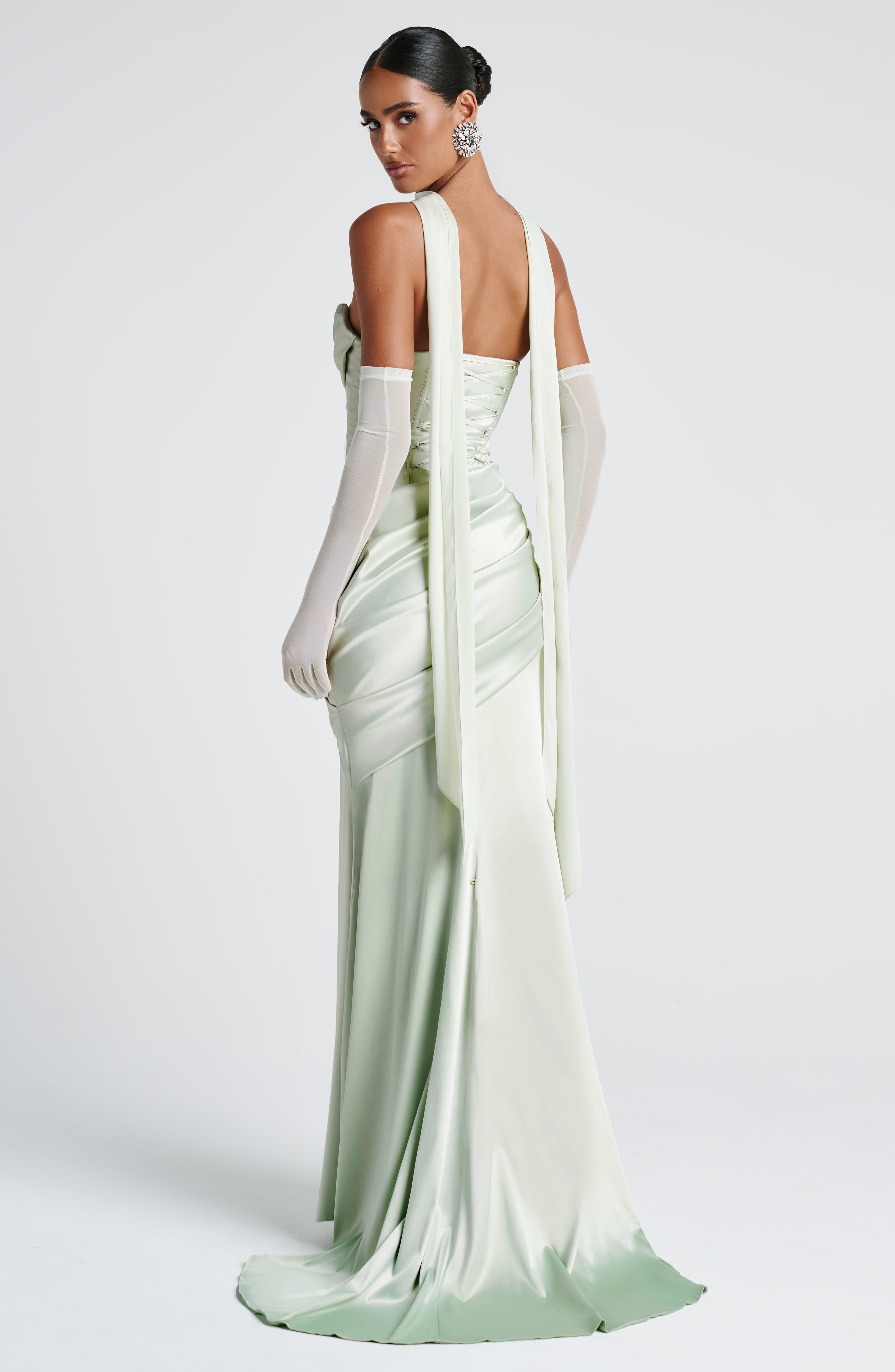 Kensington Maxi Elbise – Mint
