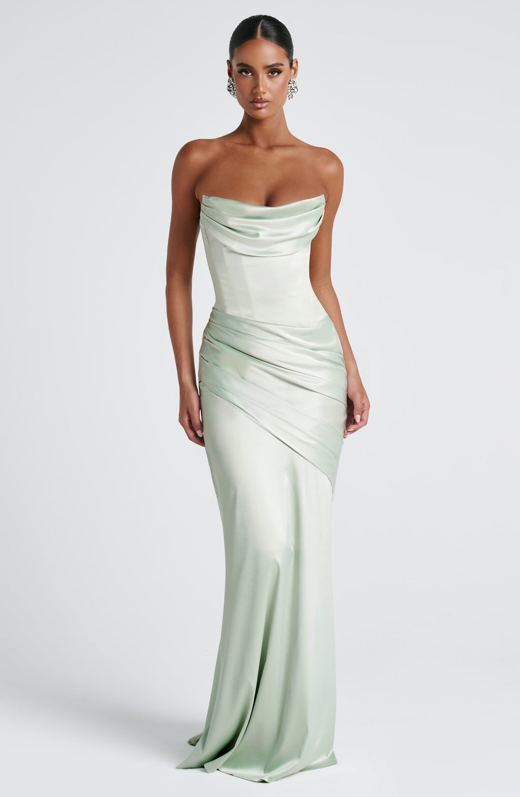 Kensington Maxi Elbise – Mint