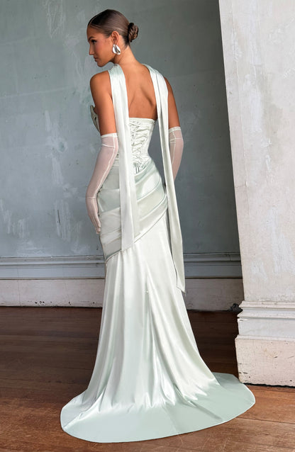 Kensington Maxi Elbise – Mint