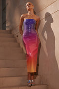 Malibu Midi Elbise- Multi