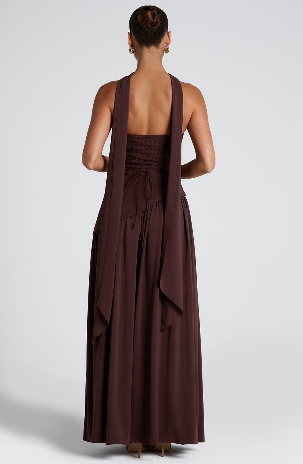 Maliyah Maxi Elbise – Çikolata