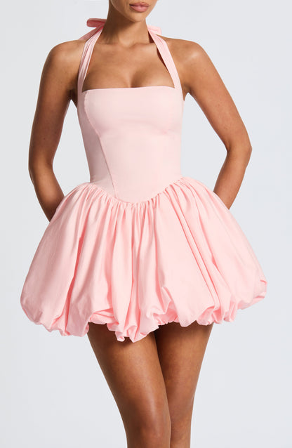 Maricia Mini Elbise – Pudra