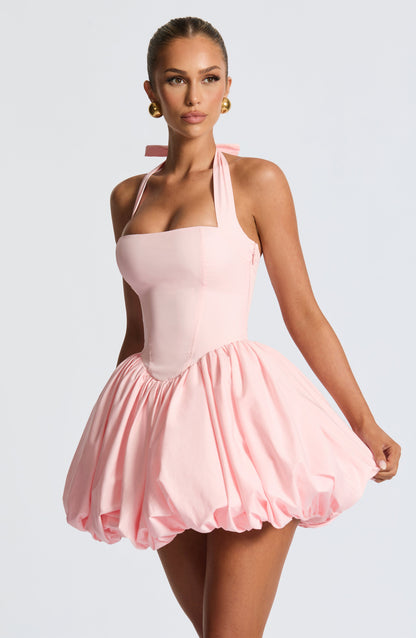 Maricia Mini Elbise – Pudra