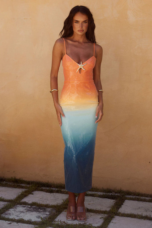 Benito Midi Elbise-OMBRE