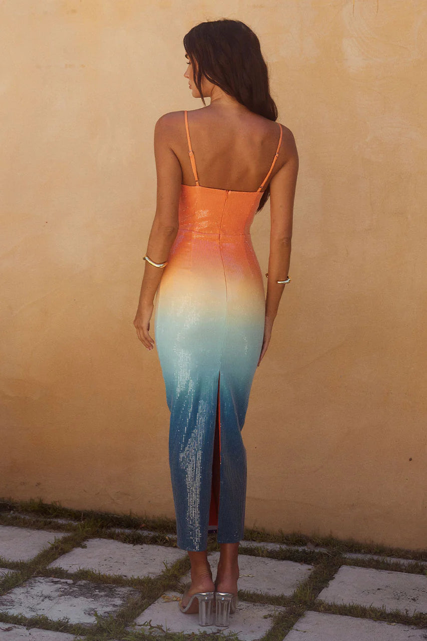Benito Midi Elbise-OMBRE