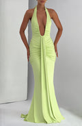 Rosetta Maxi Elbise – Lime