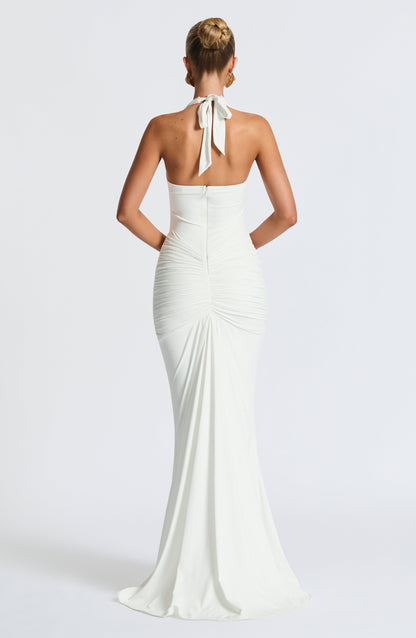 Rosetta Maxi Elbise – Beyaz