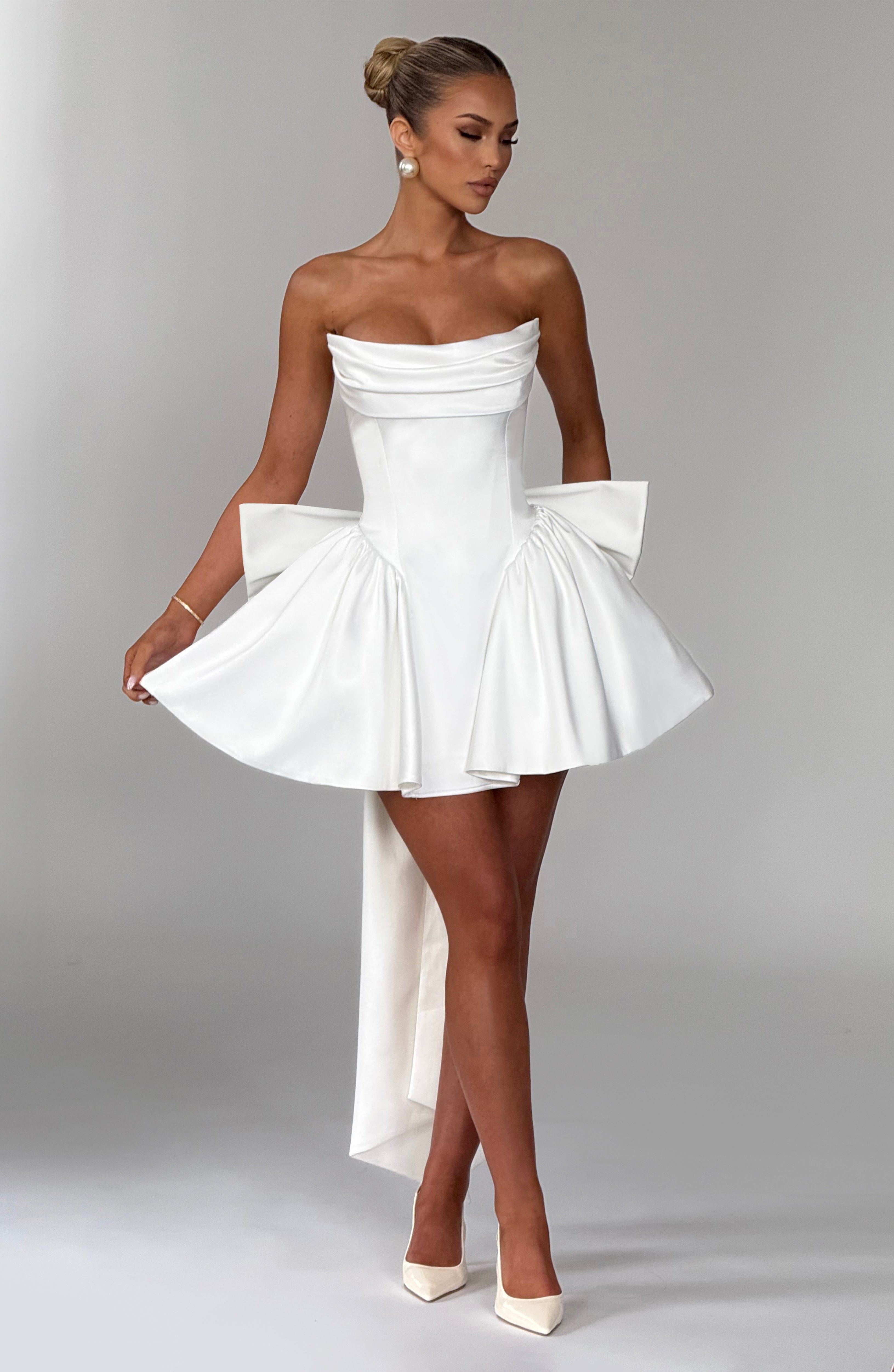 Trinity Mini Elbise - Ivory