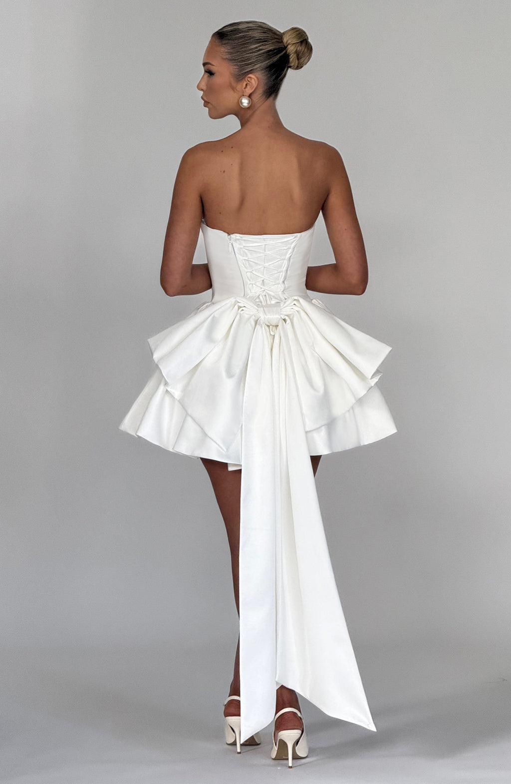 Trinity Mini Elbise - Ivory